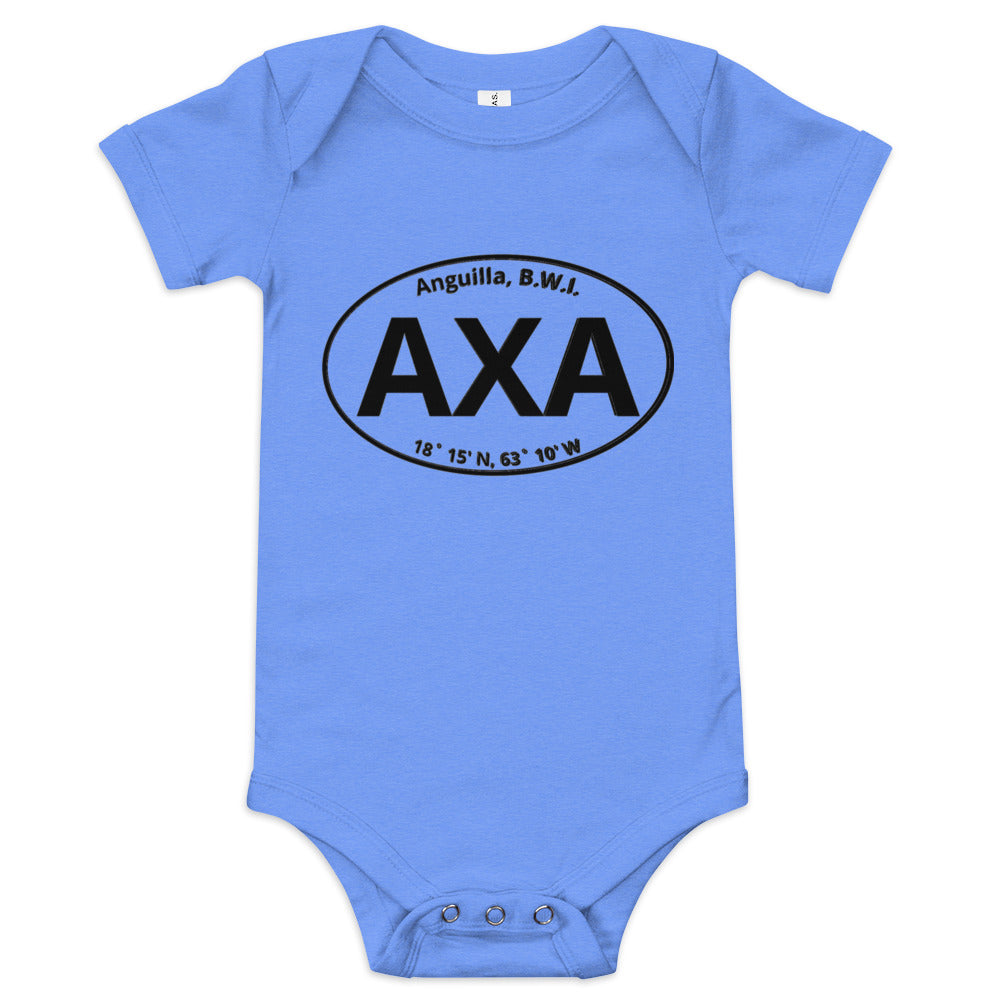 Anguilla AXA Euro Sticker Baby Short Sleeve Onesie