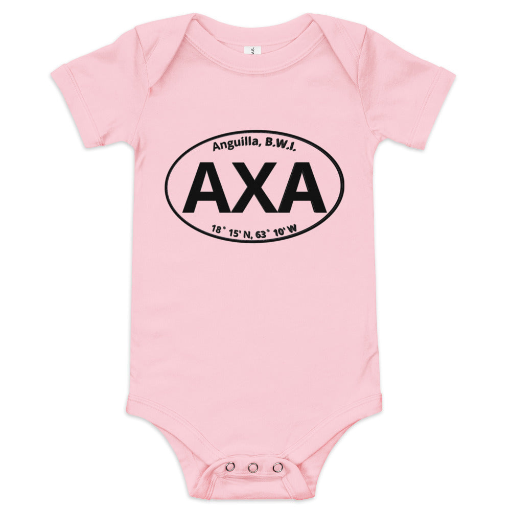 Anguilla AXA Euro Sticker Baby Short Sleeve Onesie