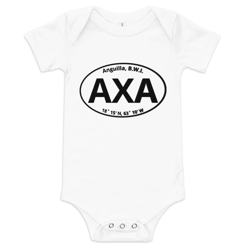 Anguilla AXA Euro Sticker Baby Short Sleeve Onesie