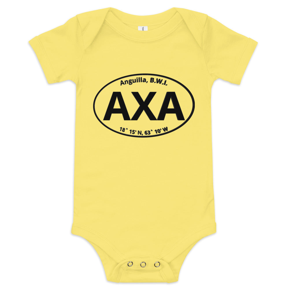 Anguilla AXA Euro Sticker Baby Short Sleeve Onesie