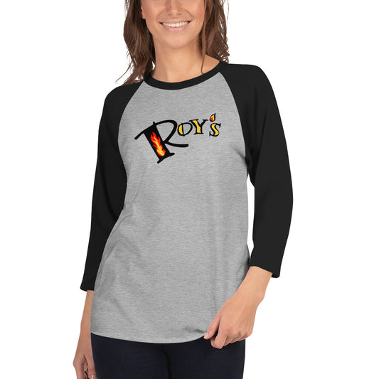 Roy's Unisex 3/4 sleeve Raglan Shirt