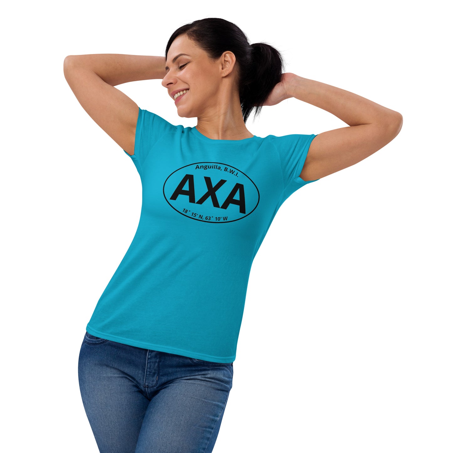 Women's AXA Euro Sticker Fashion Fit T-Shirt