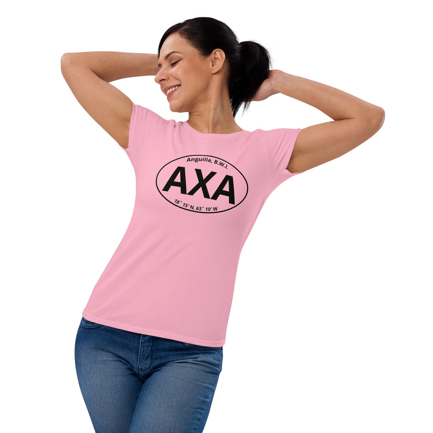 Women's AXA Euro Sticker Fashion Fit T-Shirt