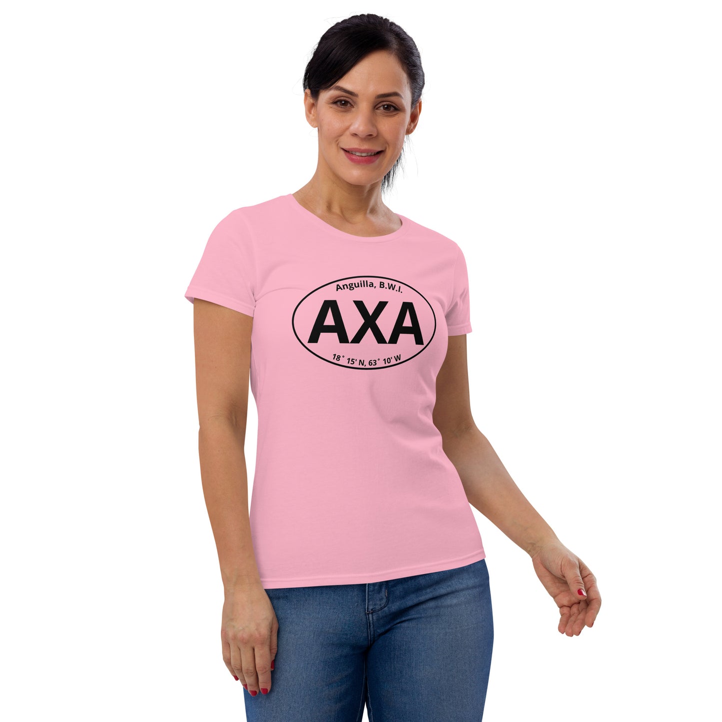 Women's AXA Euro Sticker Fashion Fit T-Shirt