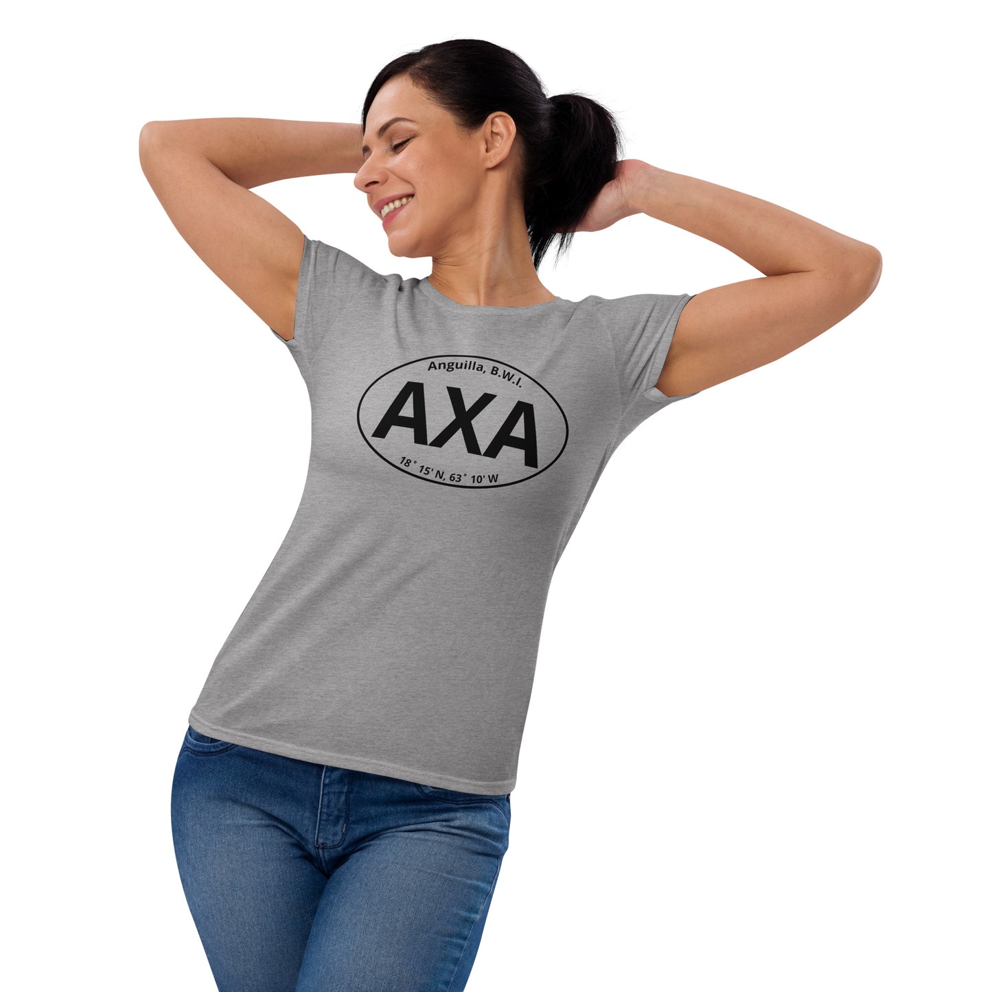 Women's AXA Euro Sticker Fashion Fit T-Shirt