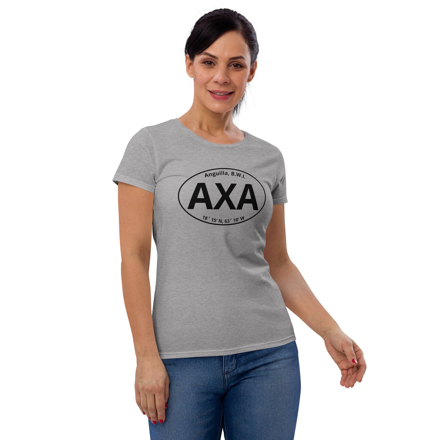 Women's AXA Euro Sticker Fashion Fit T-Shirt