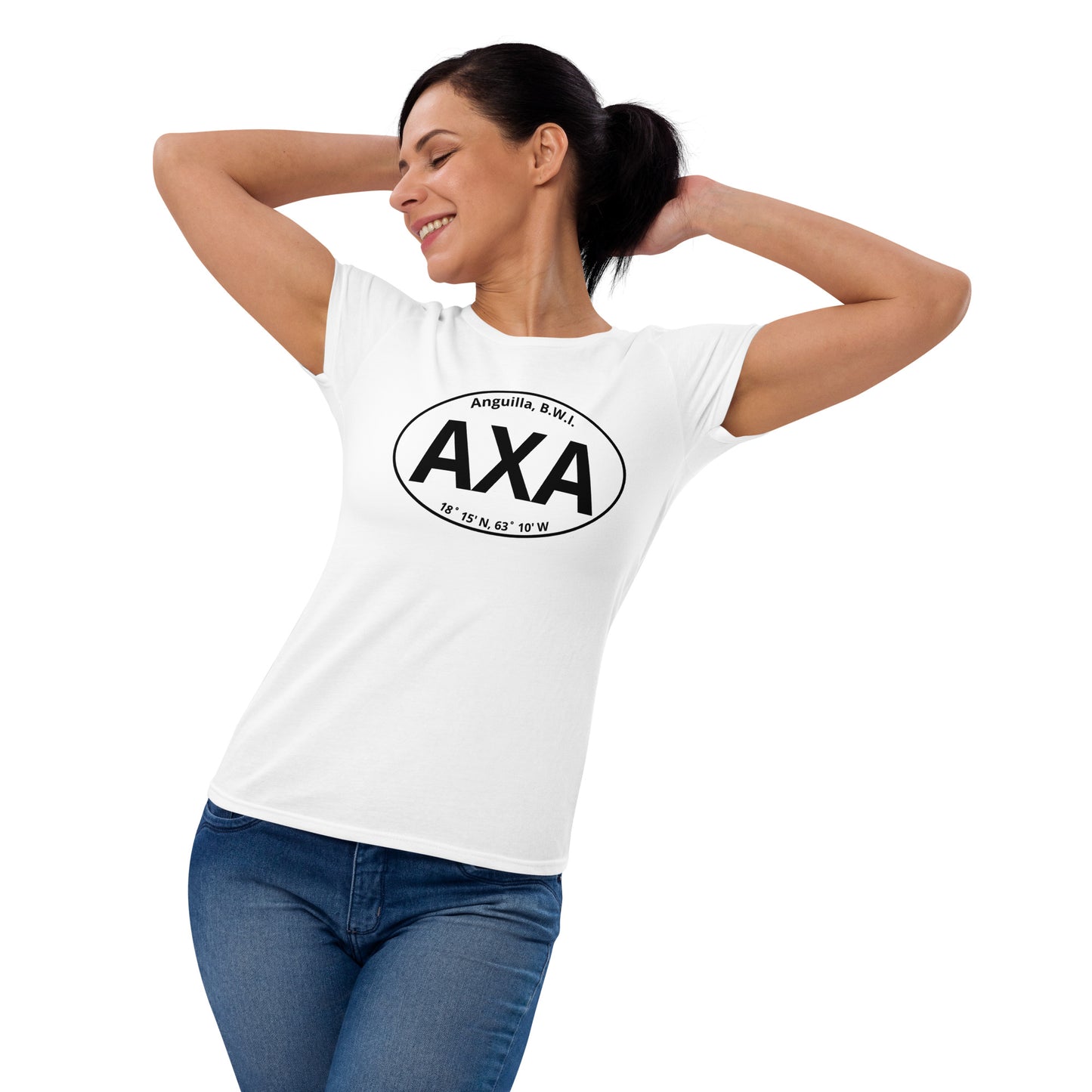 Women's AXA Euro Sticker Fashion Fit T-Shirt