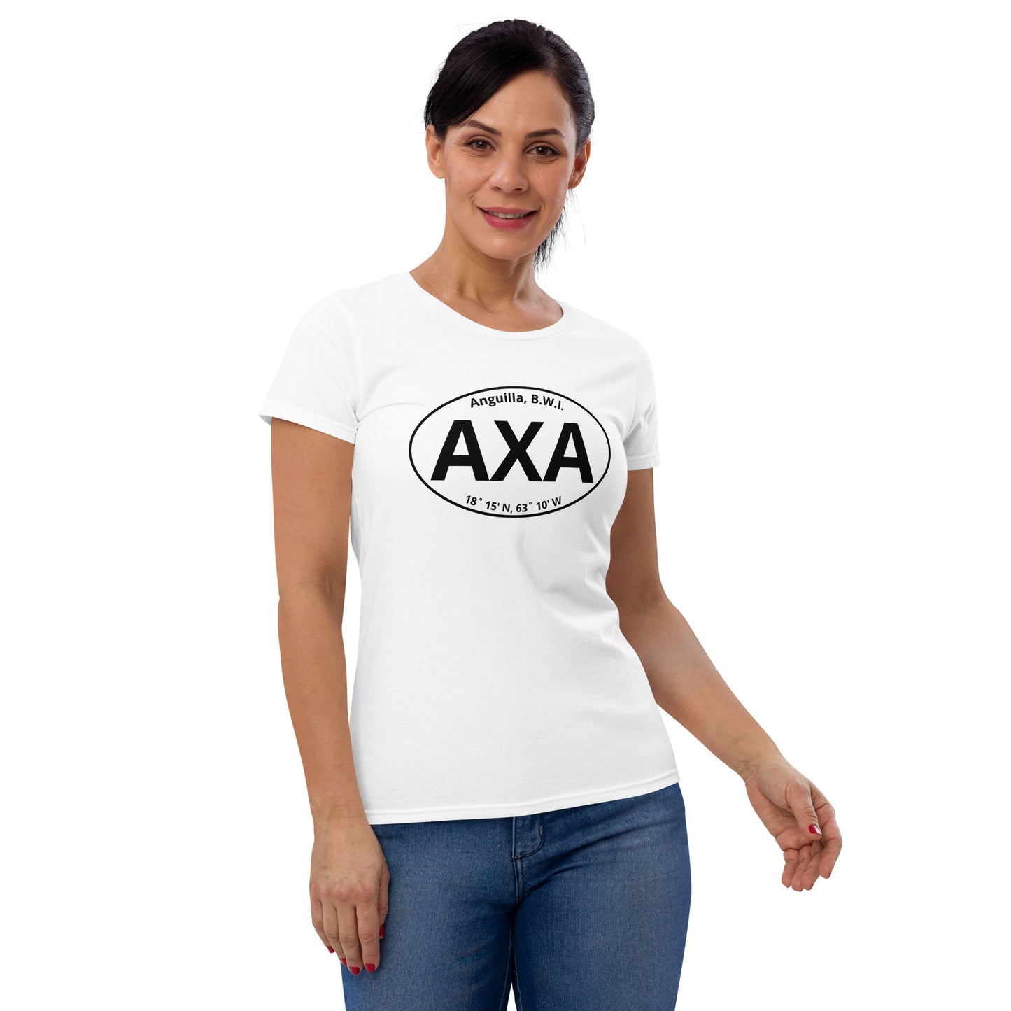 Women's AXA Euro Sticker Fashion Fit T-Shirt